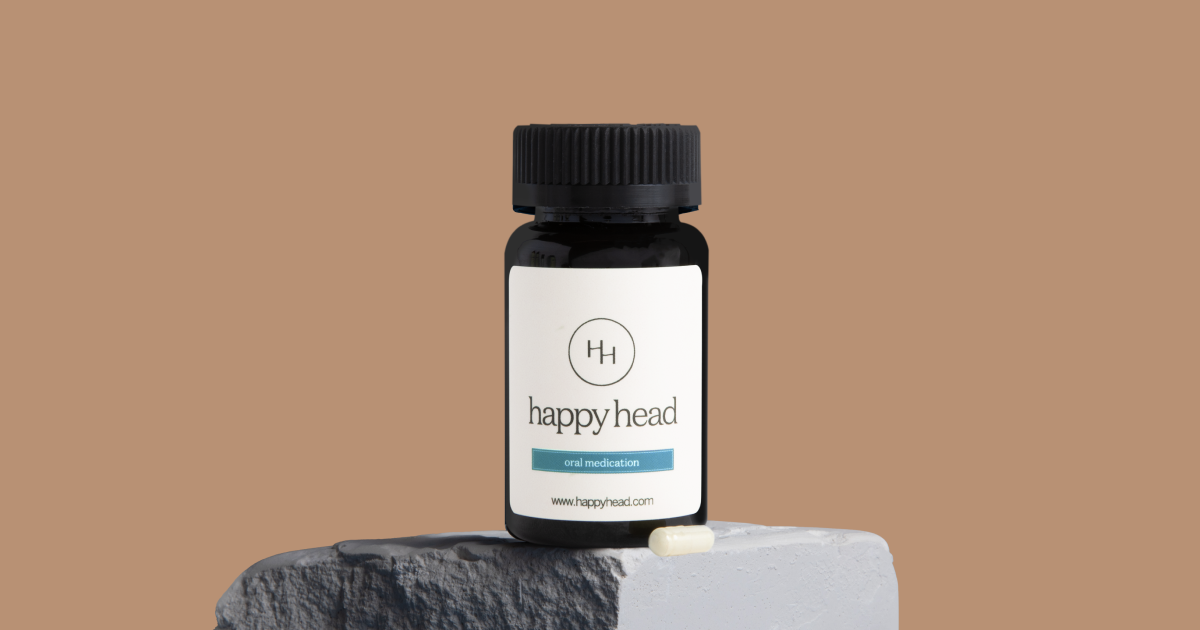 SuperCapsule™ Finasteride, Minoxidil & Vitamin D3 Happy Head